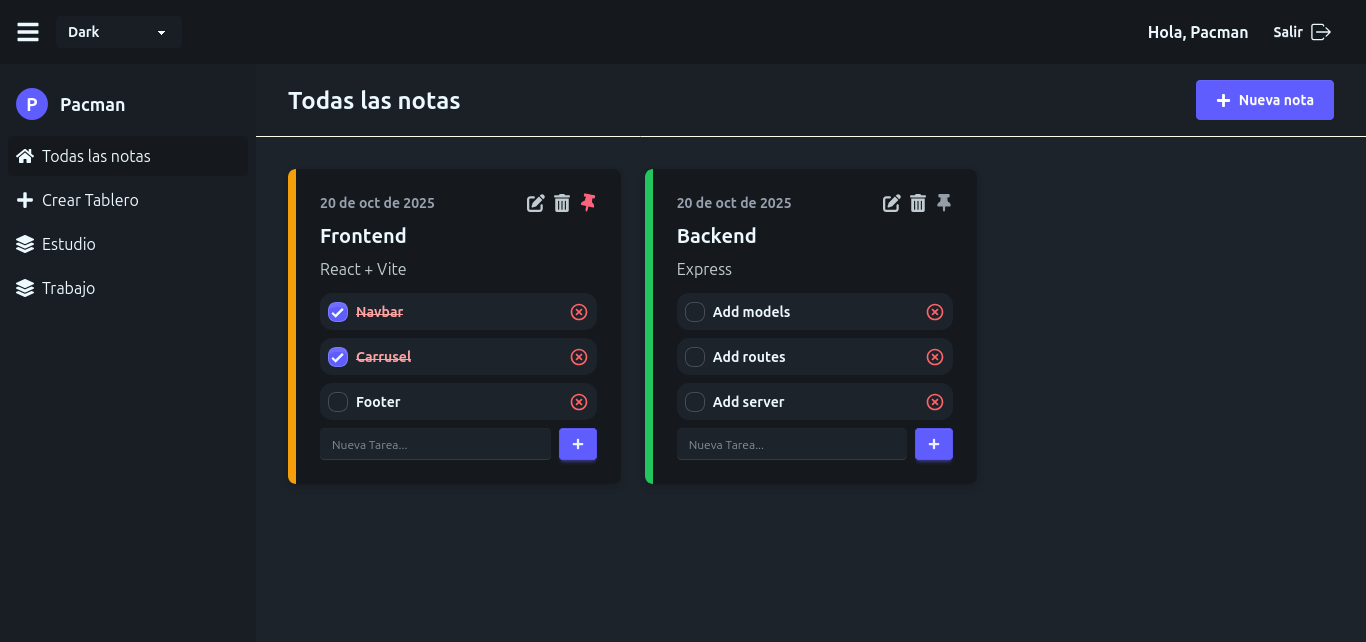 Proyecto: App organizacion